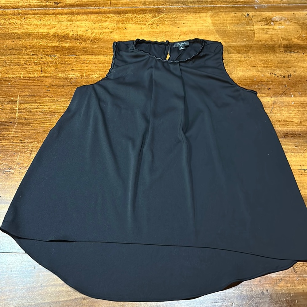 Tahari blouse black size M
